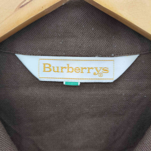バーバリーズ BURBERRYS プリーツ ネコ目ボタン ウール長袖シャツ レディース